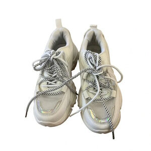 Berness Nova 01 Women's White Lace Up Running Mesh Sneaker Size 6